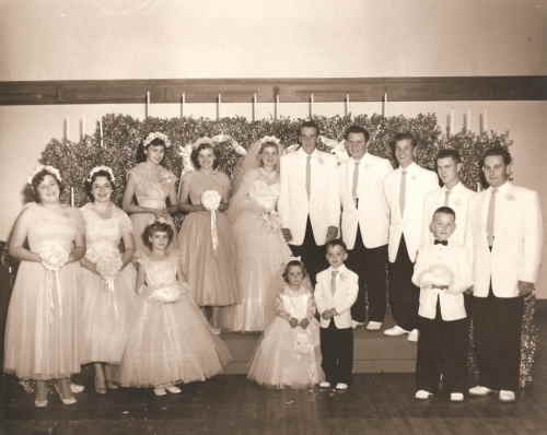 Bill and Frances with Wedding Party